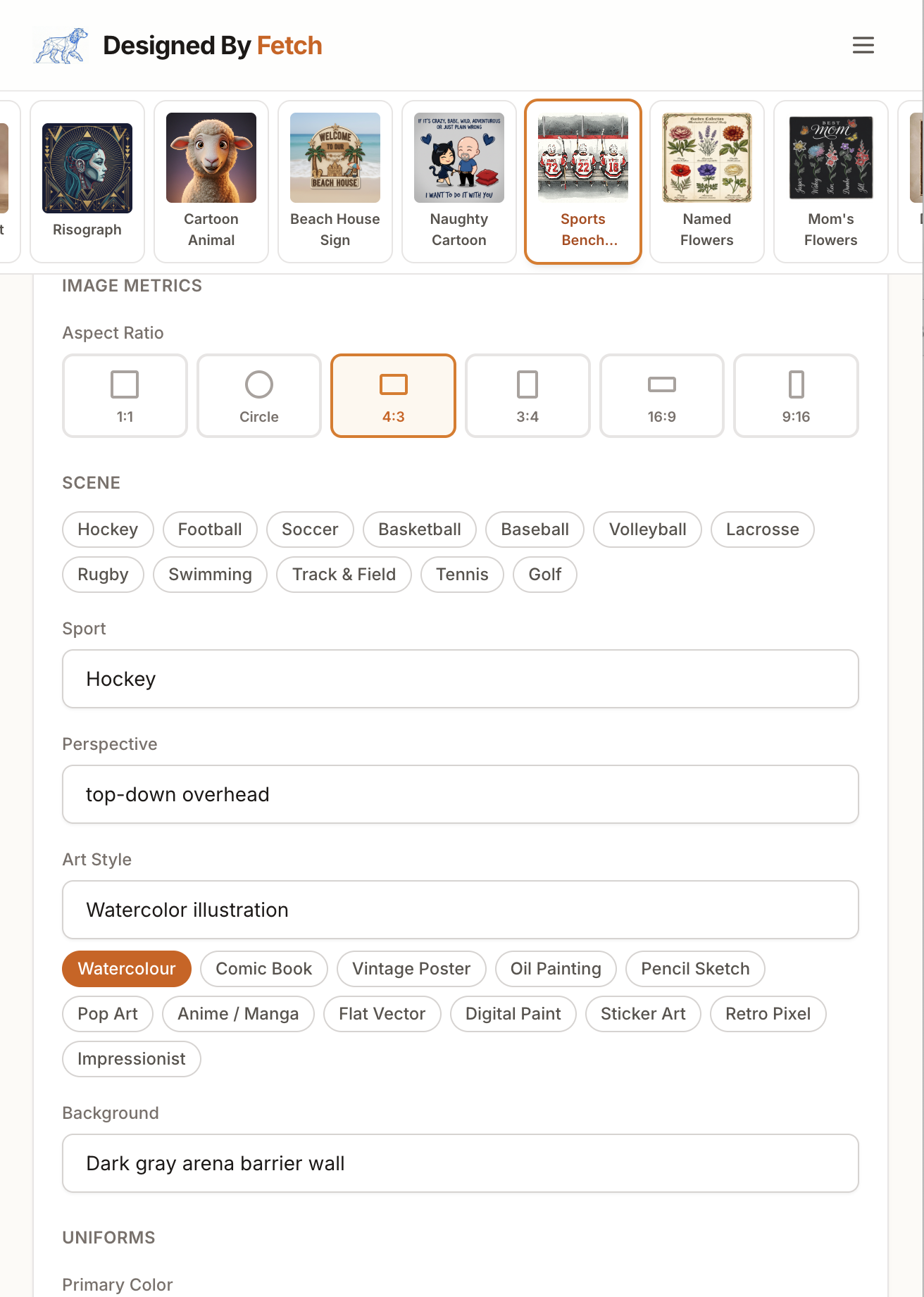 Screenshot of the Blueprint Designer interface
